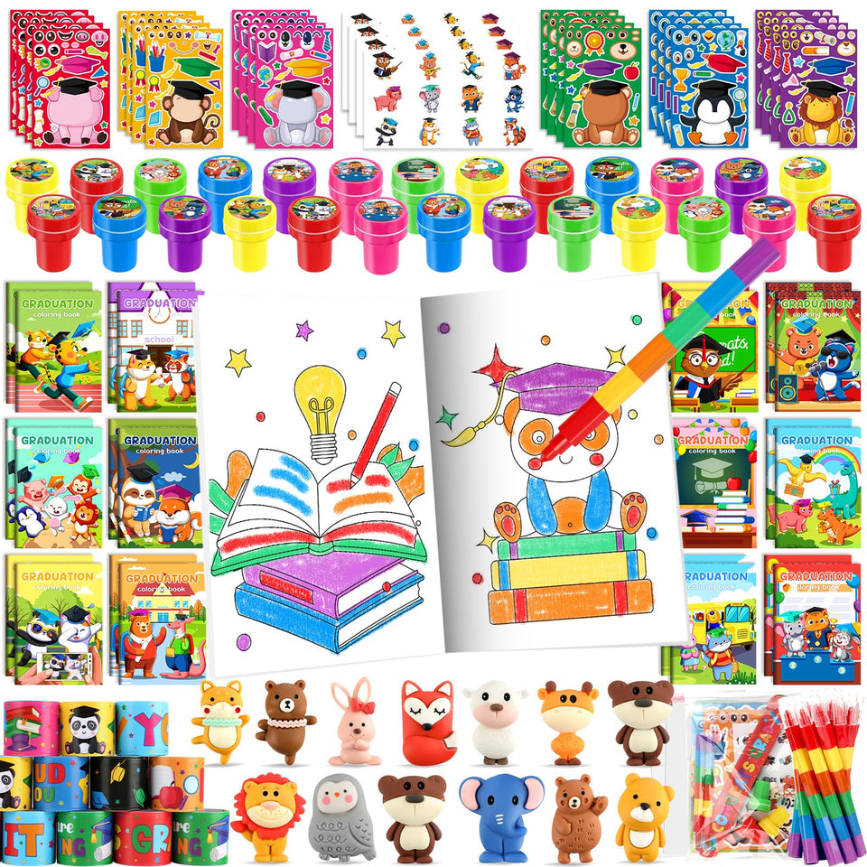 BenLouis 192-pcs graduation coloring books for classroom activities and party fun.