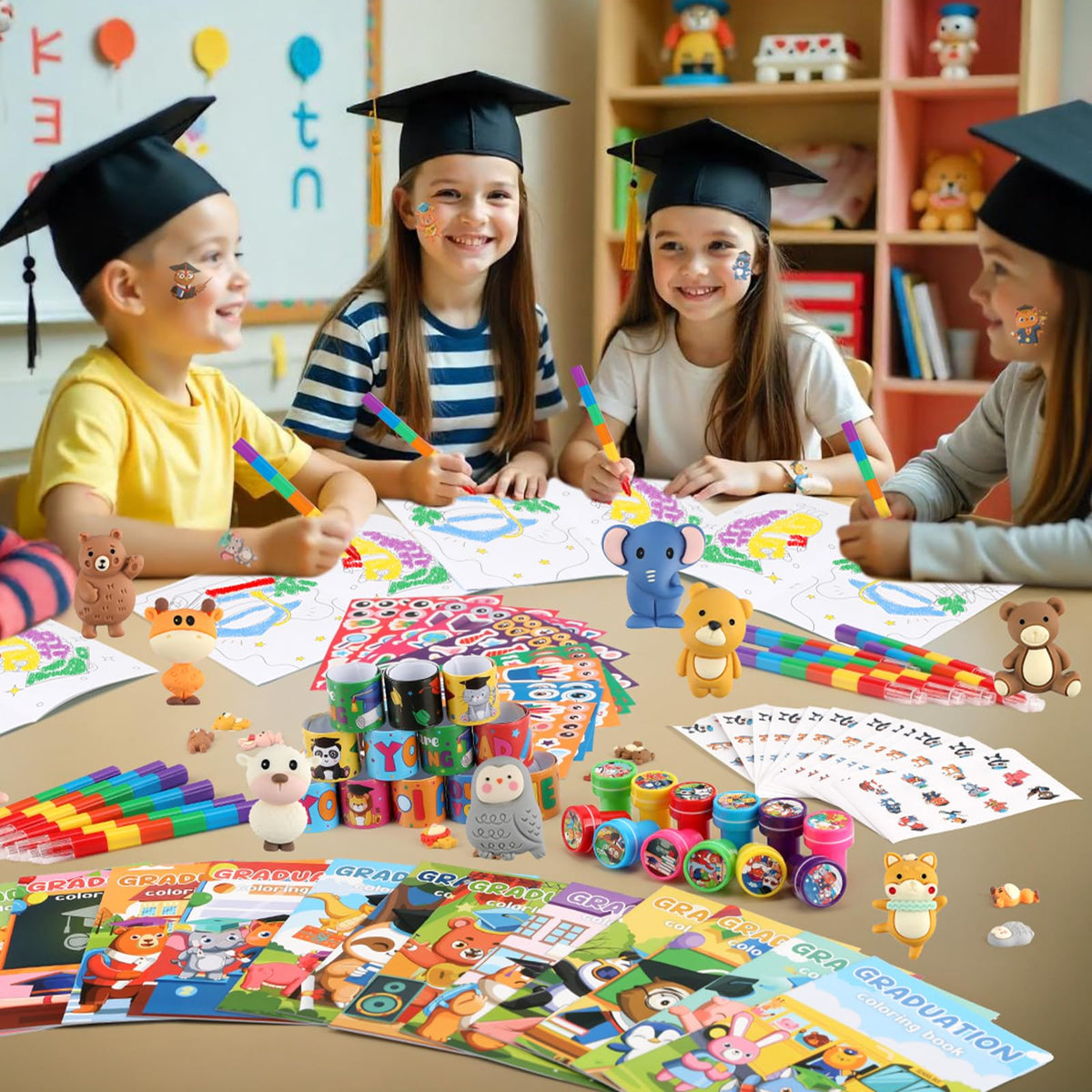 BenLouis 192-pcs graduation slap bracelets as wearable keepsakes.
