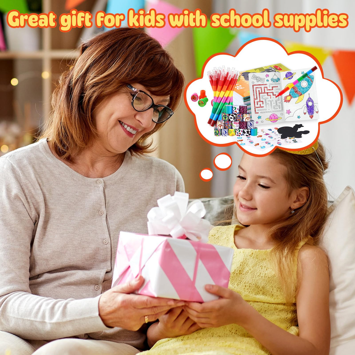 BenLouis 192Pcs make-a-face stickers for playful crafts and dress-up