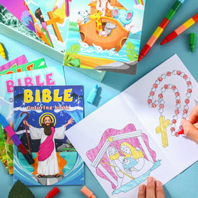 BenLouis 60-pack Christian coloring books packaging detail for gifting and display.