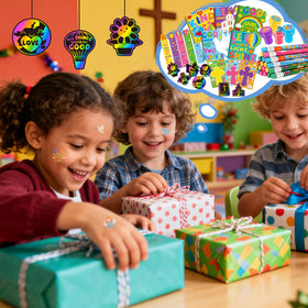 BenLouis clear gift bags organize verse goodies.