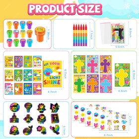 BenLouis Bible Party Favors stacking crayons for easy, mess-free coloring on the go