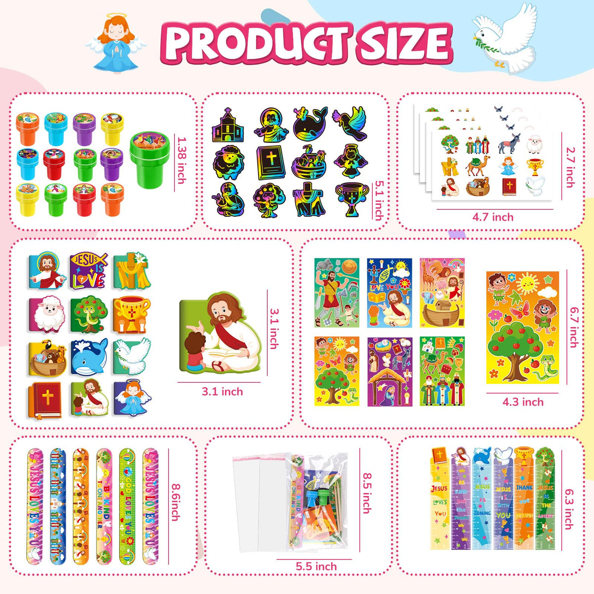 BenLouis Bible rulers shown with kid friendly graphics for learning and projects.