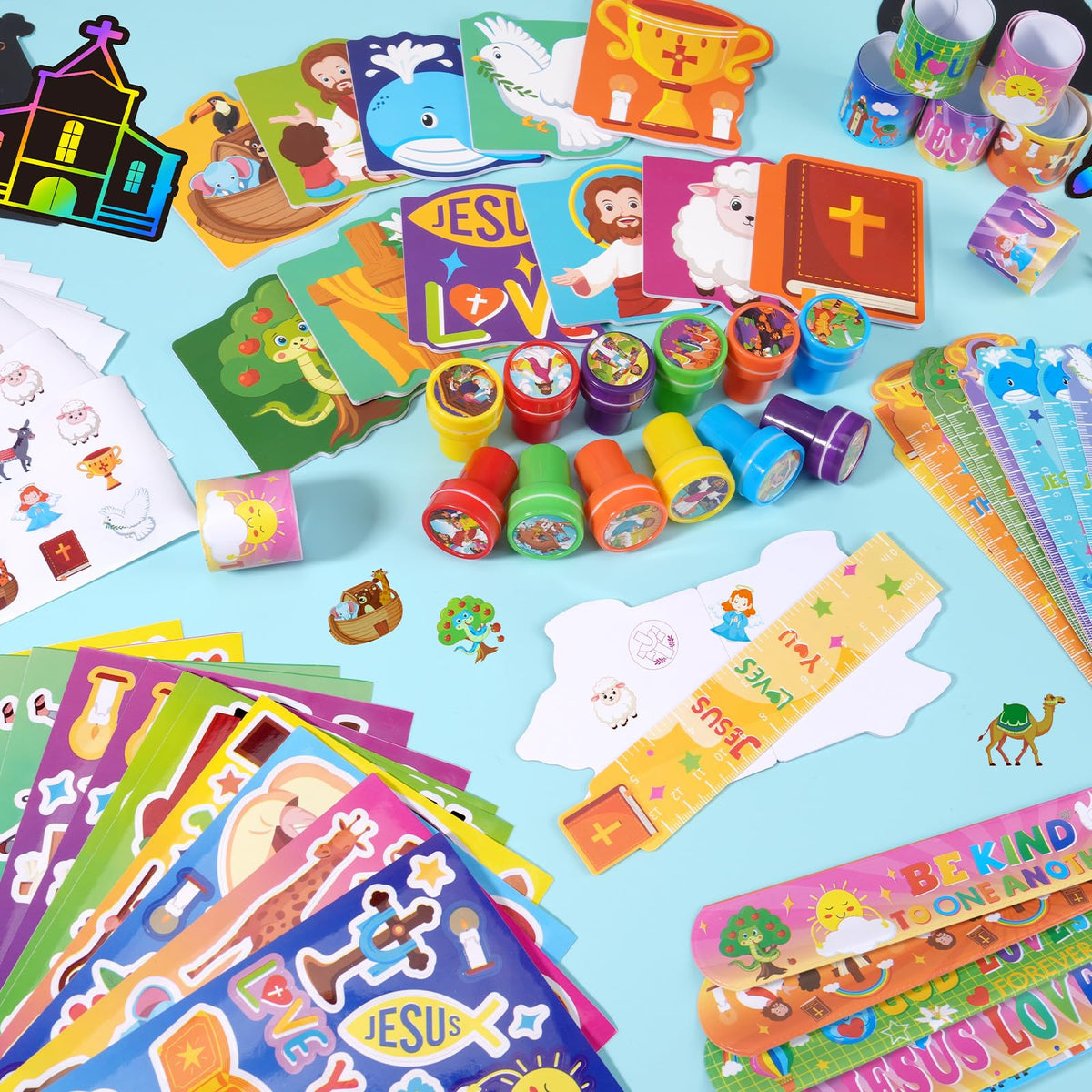 BenLouis Bible stickers ready for rewards and creative Bible crafts.