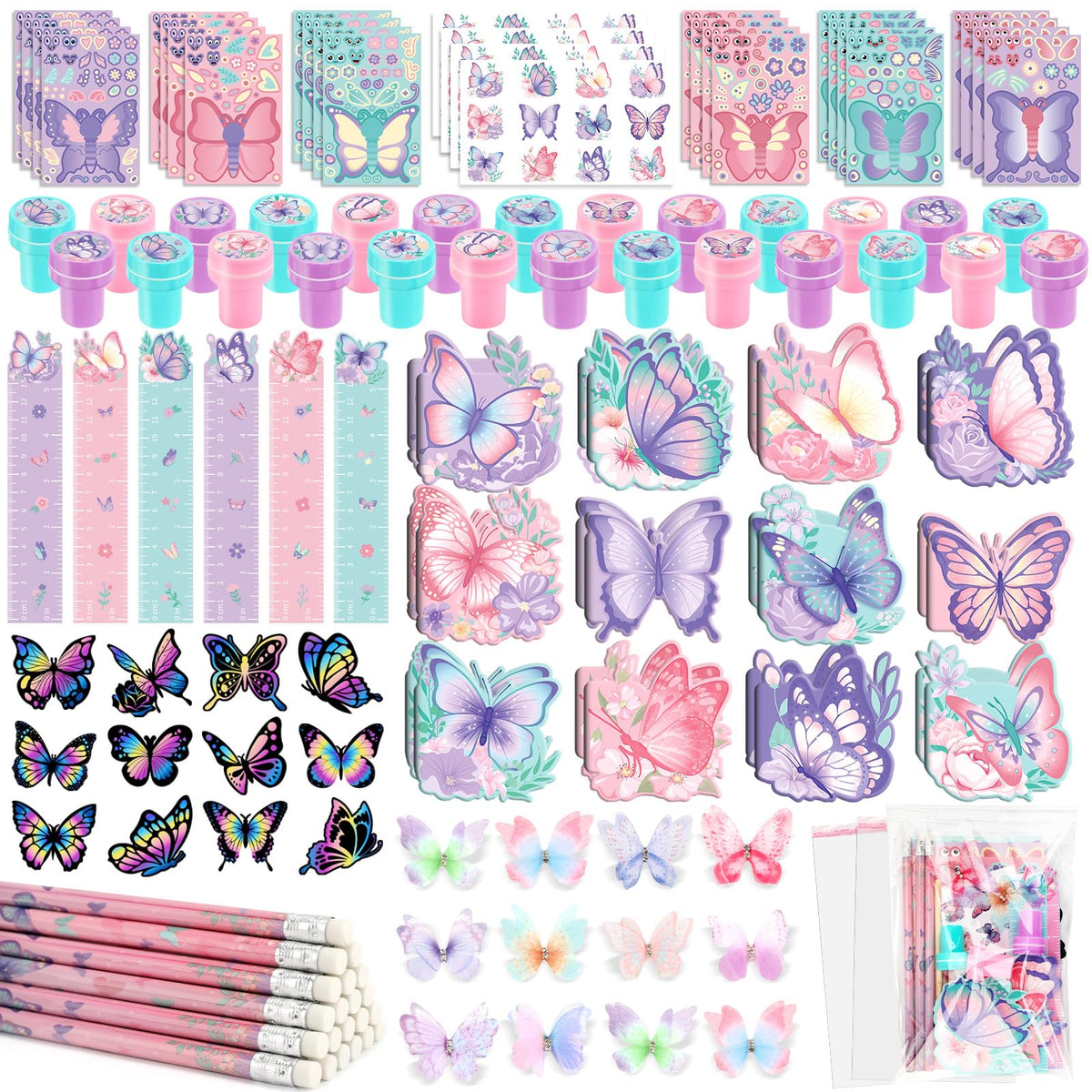 BenLouis butterfly mini notebooks for classroom use and party favors.