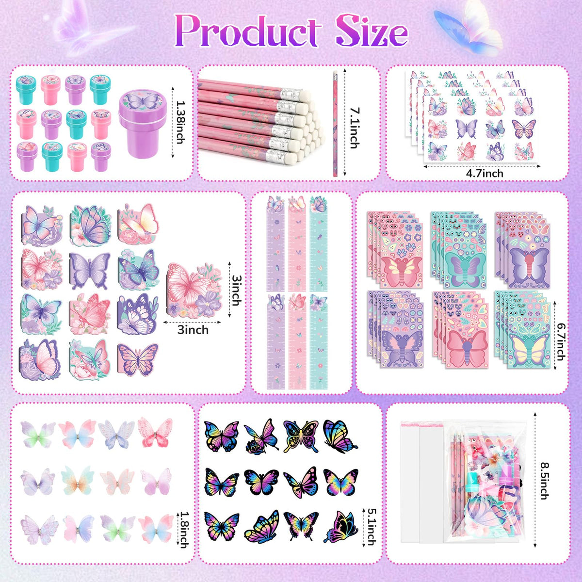 BenLouis butterfly rulers designed for school projects and activities.