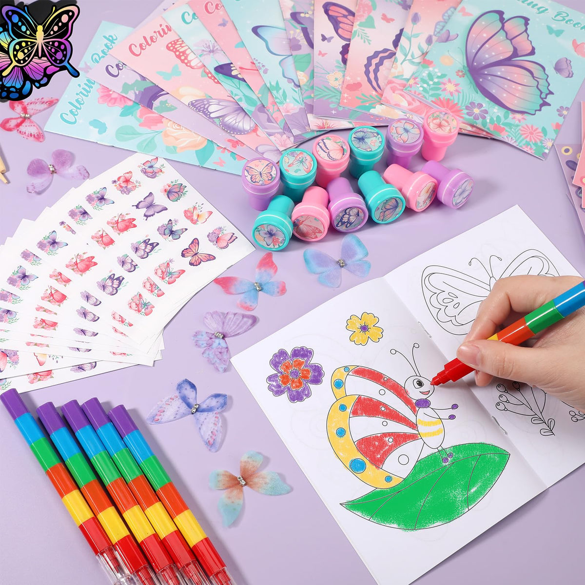 BenLouis butterfly stampers enable simple crafts and hands-on party fun.