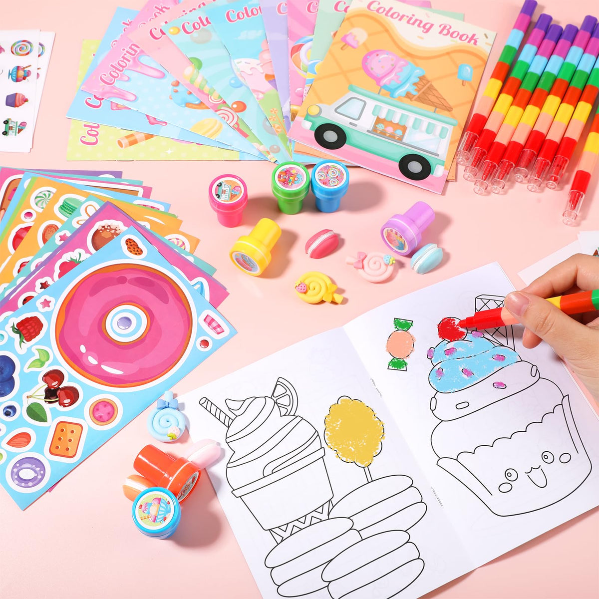 BenLouis sweet treats stickers: decorate gift bags with cheerful designs