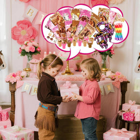 BenLouis 12 clear gift bags organize party favors with a polished finish