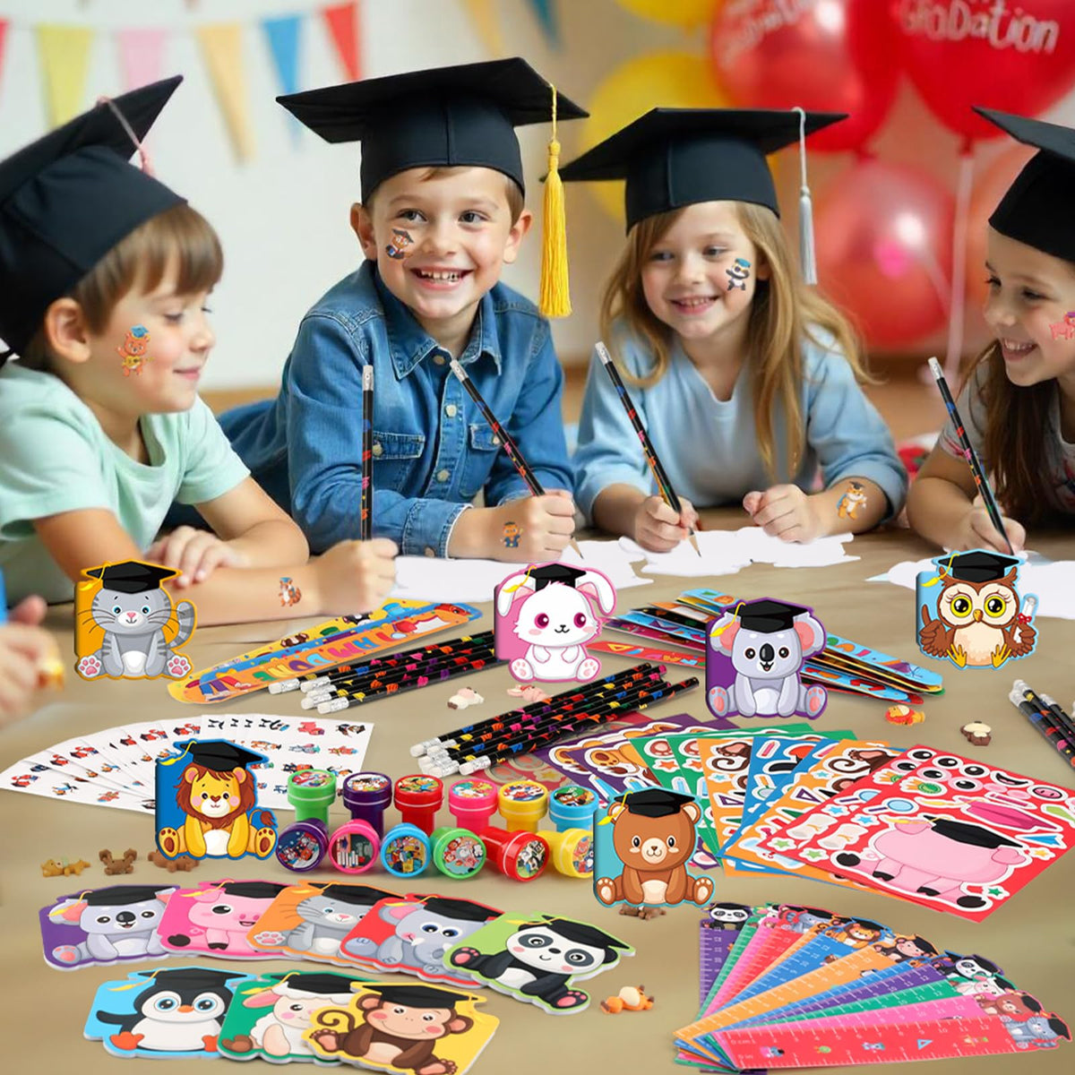 BenLouis color scratch or animals for interactive party favors and activities.