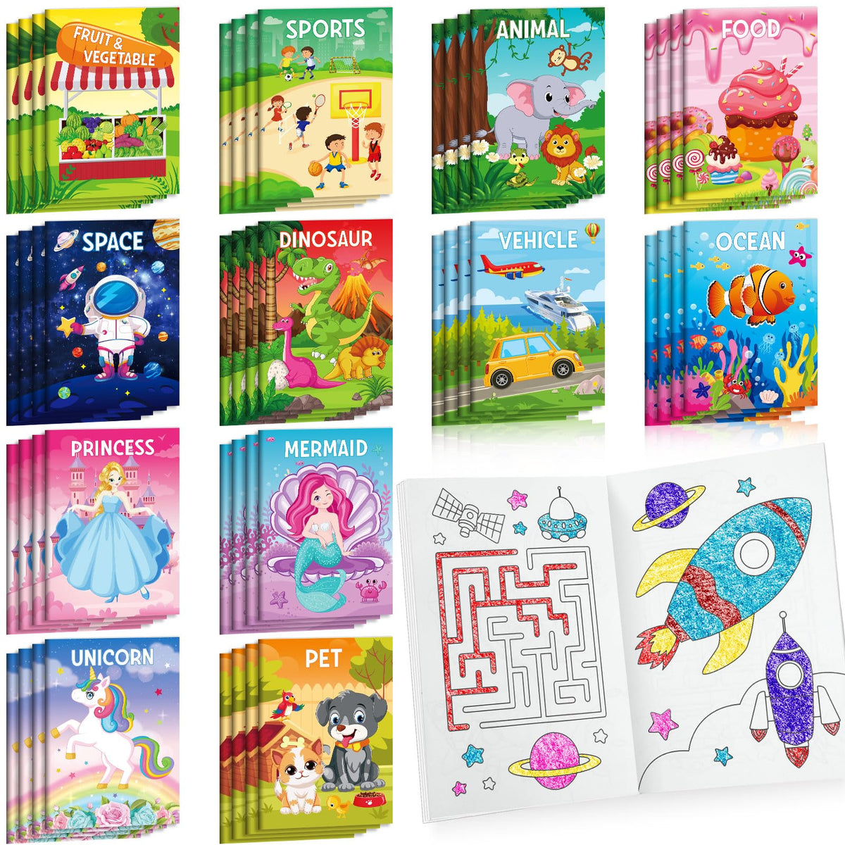 BenLouis mini coloring book cover design, ideal party favor for kids.