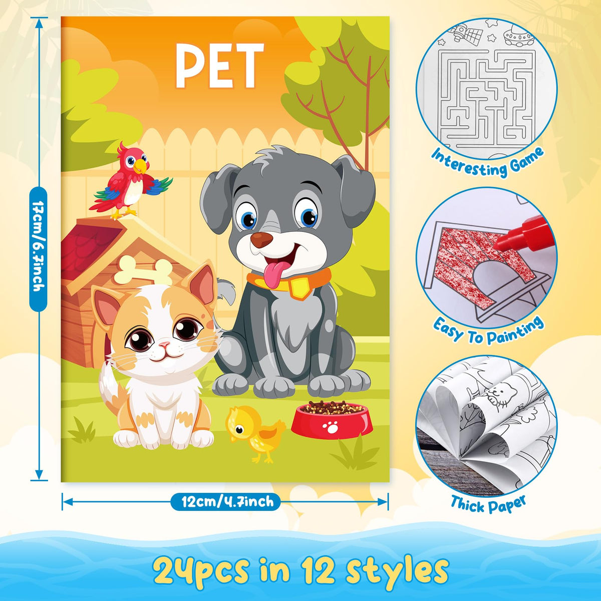 BenLouis mini coloring book pages, perfect for on-the-go activities.
