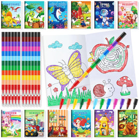 BenLouis mini coloring books with six pages, perfect for on-the-go creativity