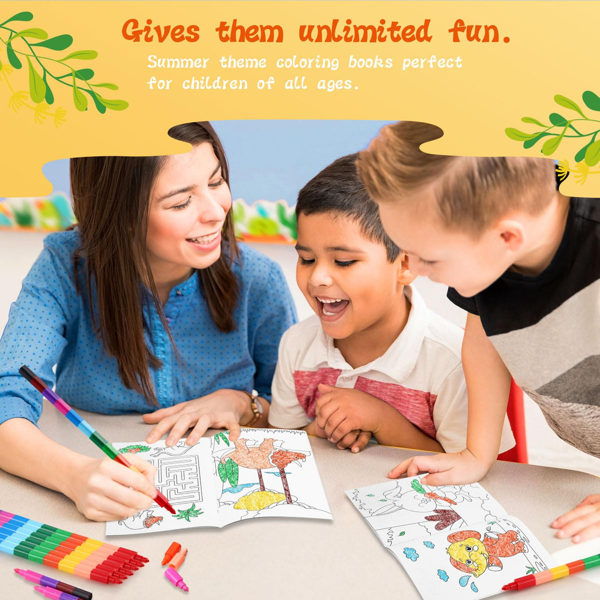 BenLouis coloring books offer portable, mess-free creative entertainment.