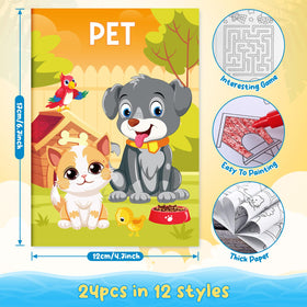 BenLouis six-page mini coloring book boosts quick creative play