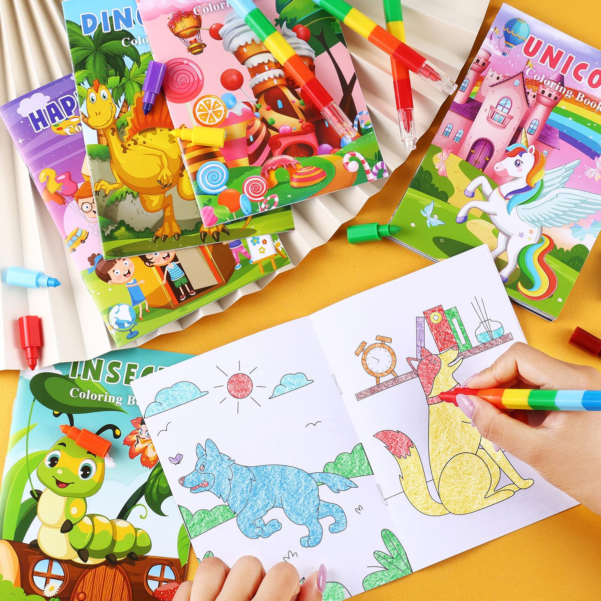 BenLouis double-sided coloring pages maximize coloring opportunities per book