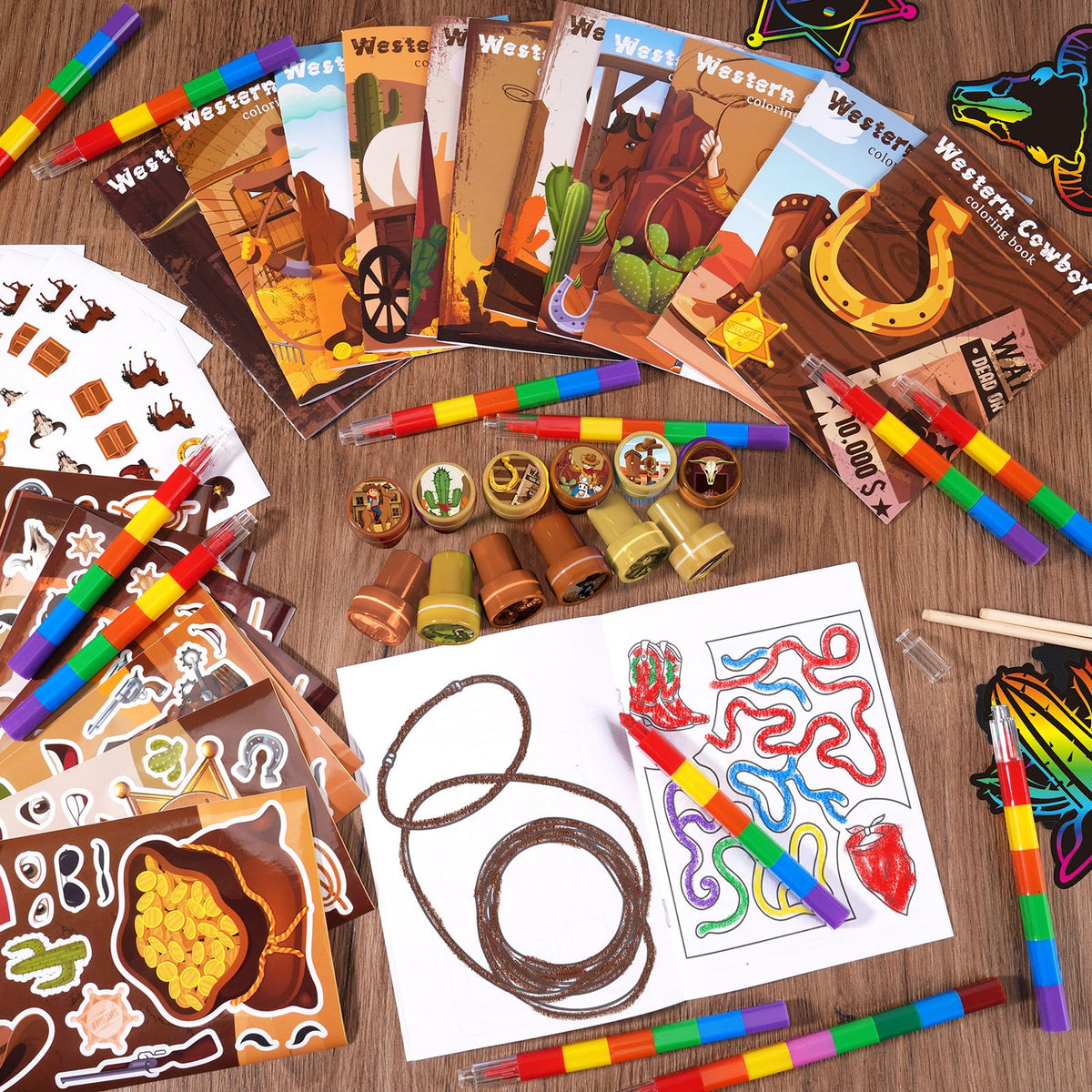 BenLouis Cowboy Stampers: easy stamping for kids' crafts and activities.