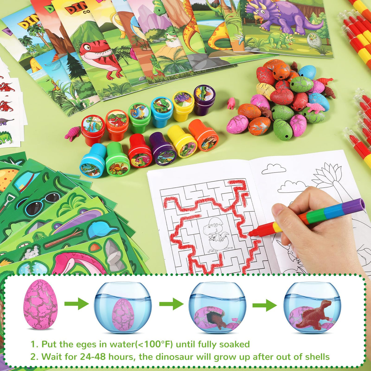 BenLouis dinosaur egg toys for surprise-filled play during crafts.