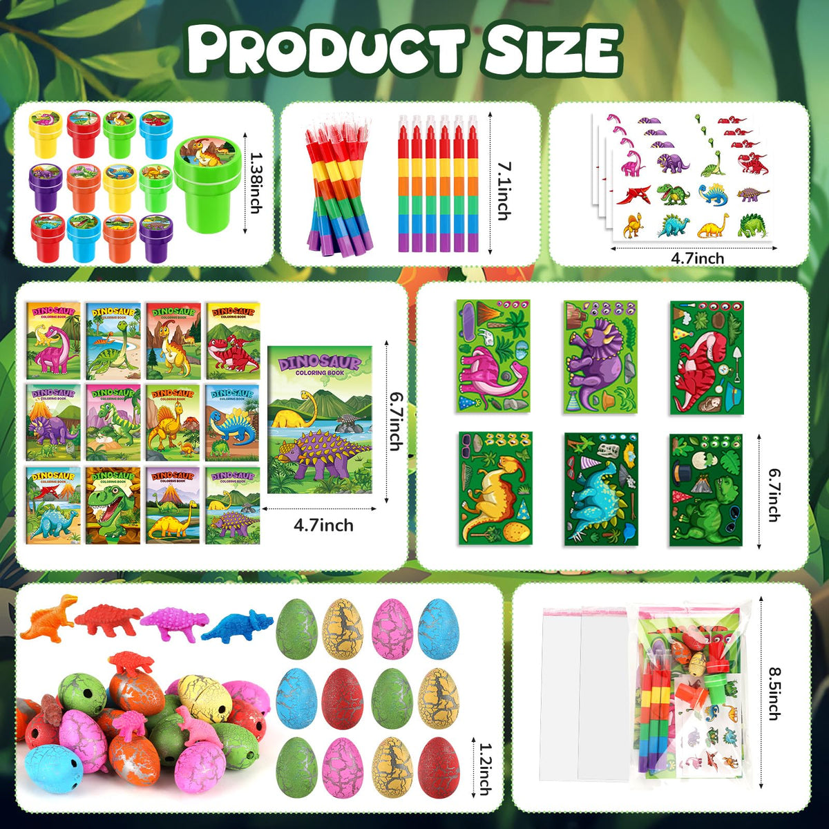 BenLouis dinosaur stamps for interactive party crafts and stamping play.