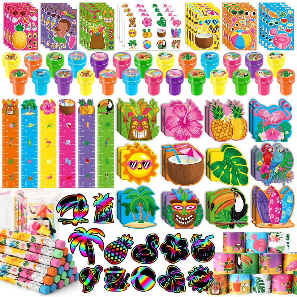 BenLouis Hawaiian mini notebooks with tropical covers ready for classroom use or party favors