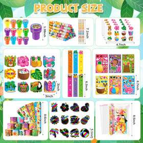 BenLouis Hawaiian rulers featuring hibiscus and tiki accents for schoolwork
