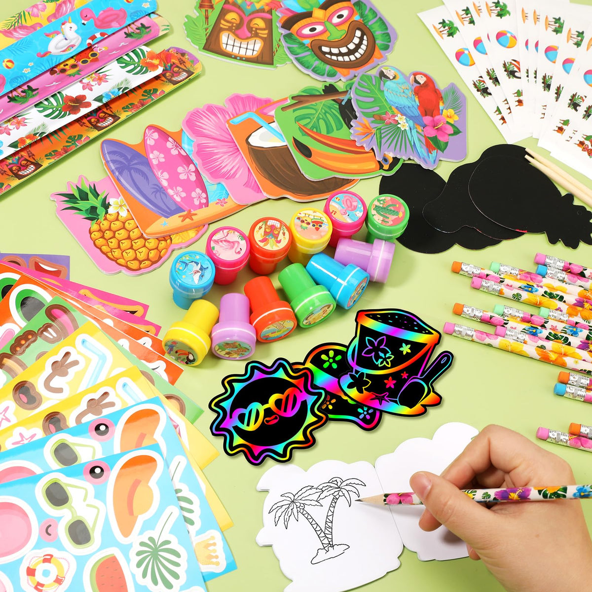 BenLouis Hawaiian stampers displaying playful tropical imagery for crafts
