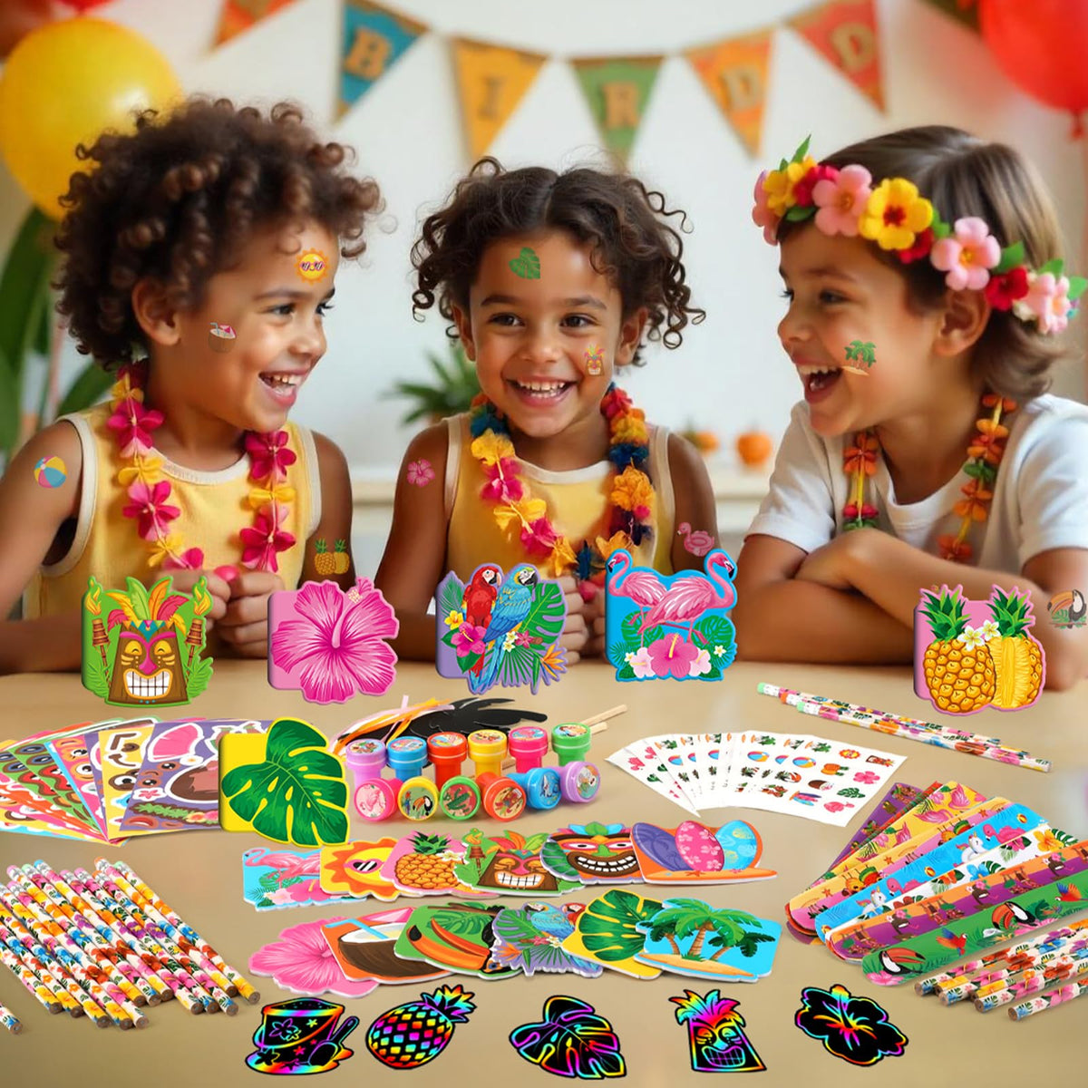 BenLouis Hawaiian stickers brighten notebooks and reward boards with tropical charm.