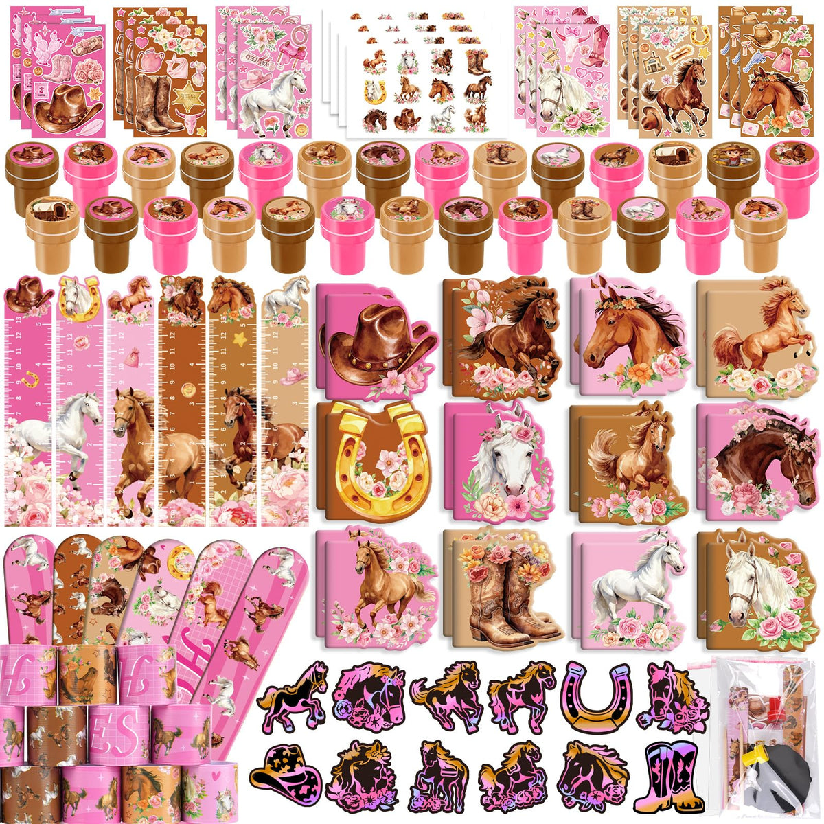 BenLouis horse mini notebooks pink, perfect for classroom notes and creative journaling.