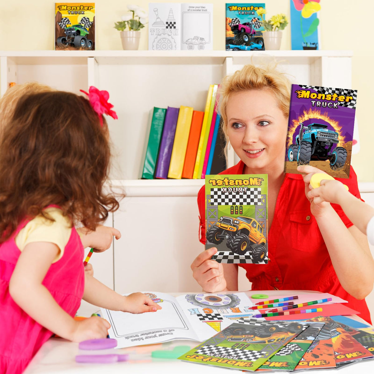 BenLouis kid coloring at table with crayons, fostering color recognition
