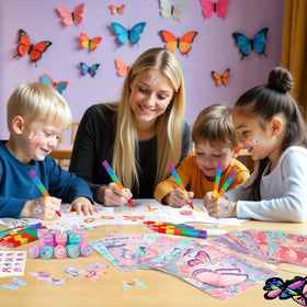 BenLouis make-a-face stickers for playful customization on crafts and cards.