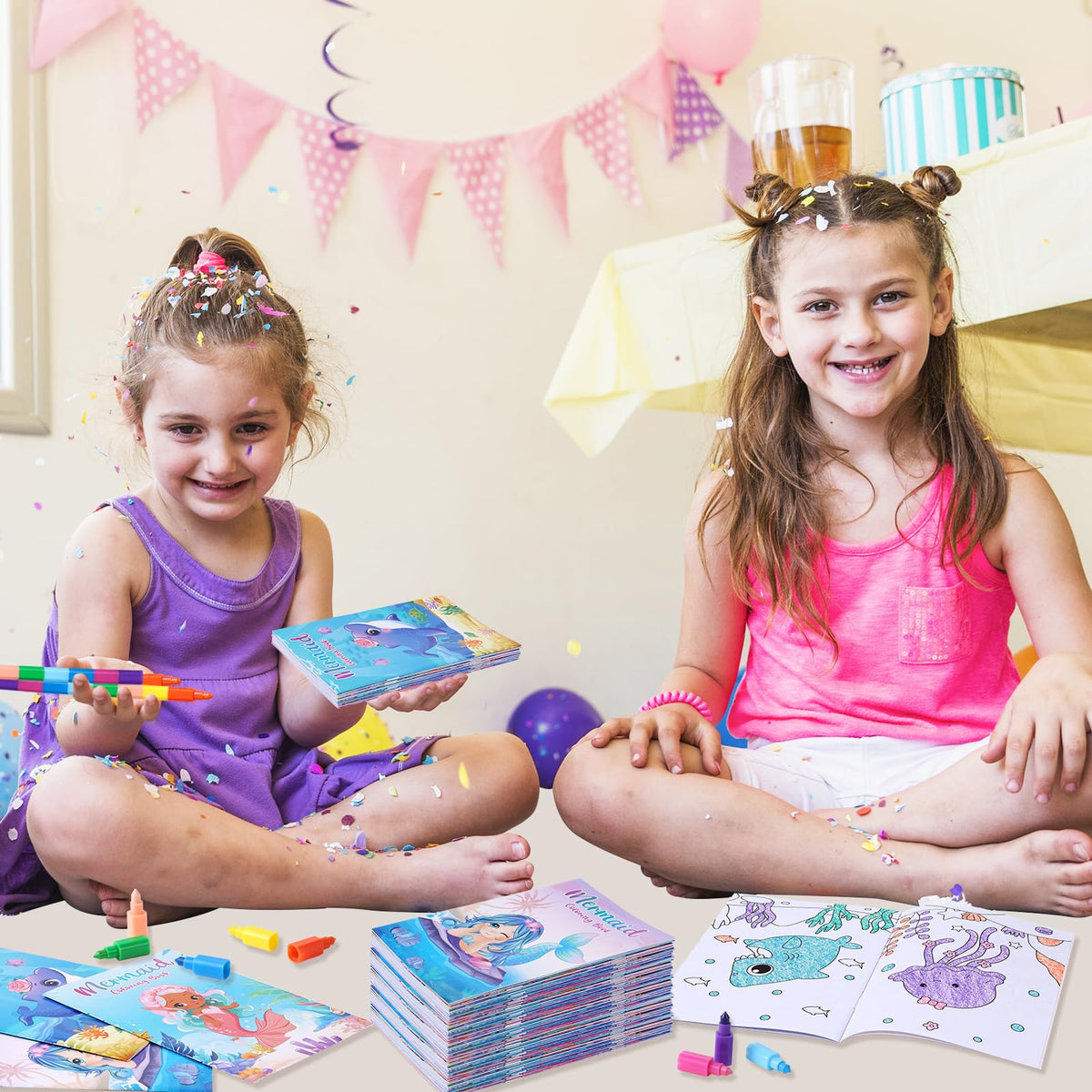 BenLouis mermaid activity books for kids, ideal for classroom or home crafts