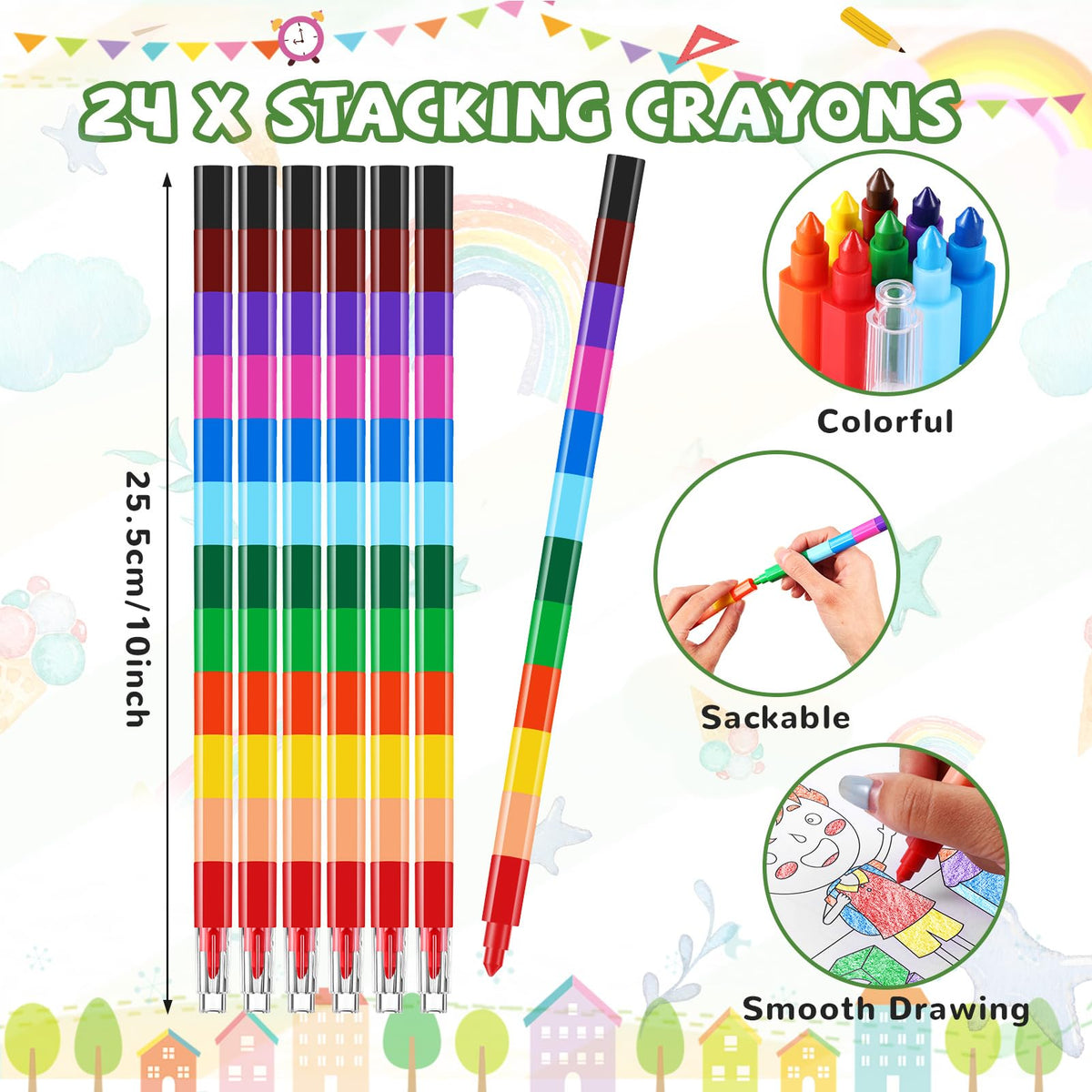 BenLouis mini coloring pages fit easily into party favor bags