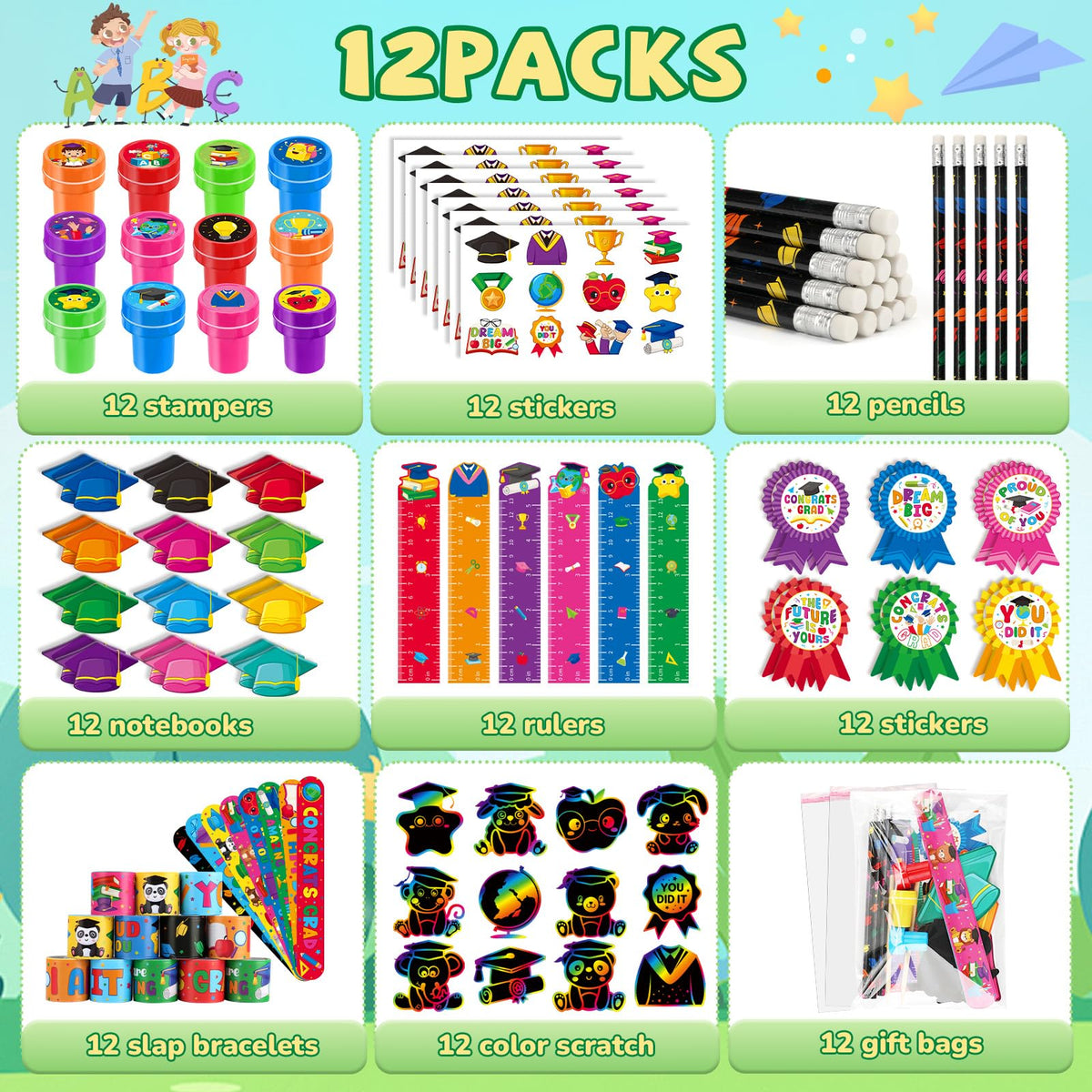 BenLouis mini notebooks for kindergarten prizes, easy to hand out