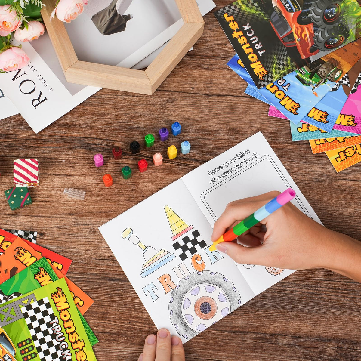 BenLouis Monster Truck party favors bulk packaging, ideal for goody bags