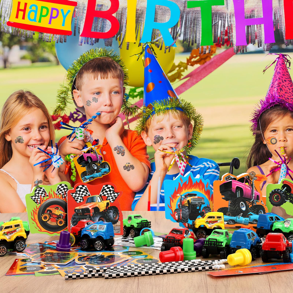 BenLouis monster truck pencils for classroom use and fun