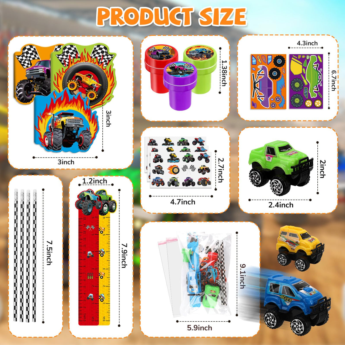 BenLouis Monster Truck stamper for quick classroom decorating and crafts