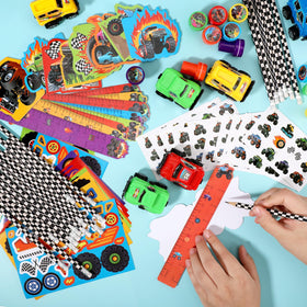 BenLouis monster truck stickers for decorating goody bags