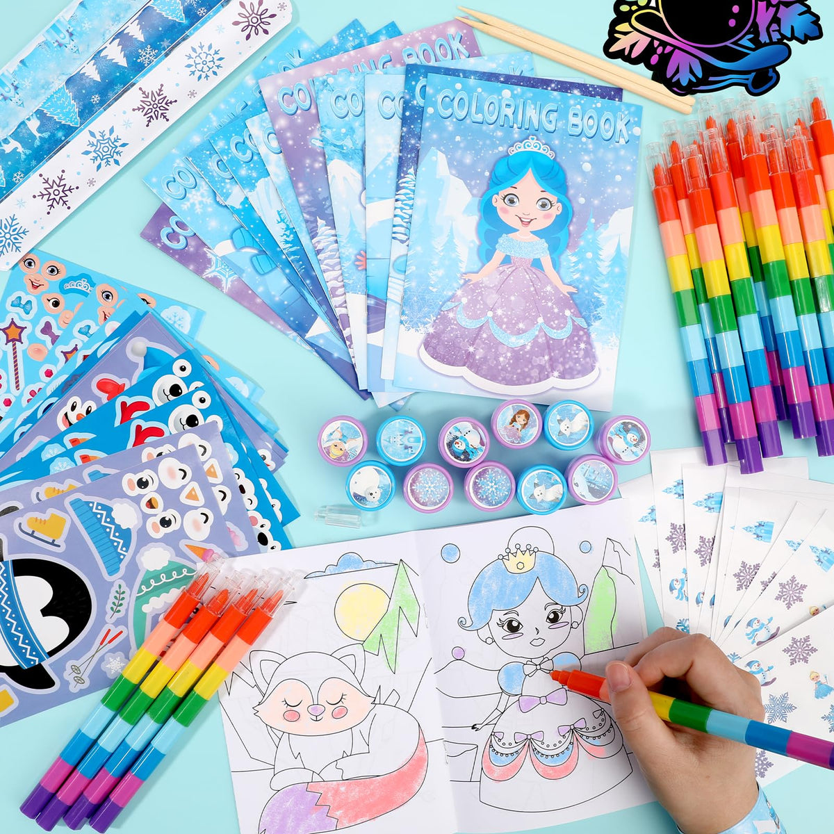 BenLouis polar bear stickers brighten notebooks and winter projects