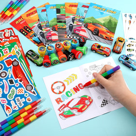 BenLouis race car make a face stickers for personalized decor