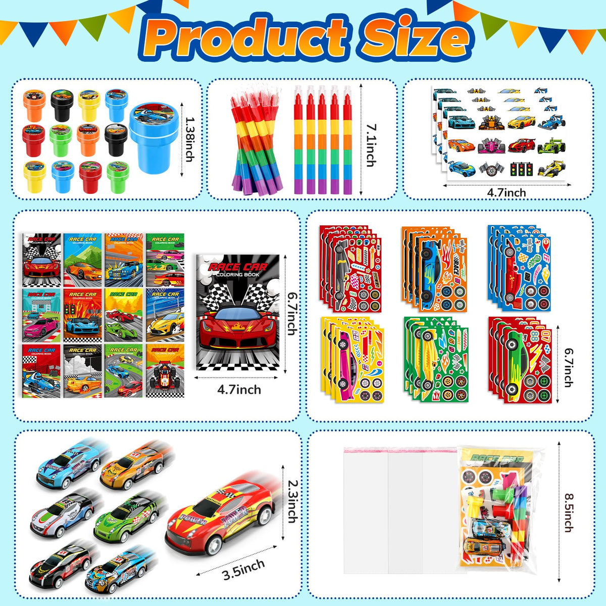 BenLouis race car stamps for tactile classroom crafts