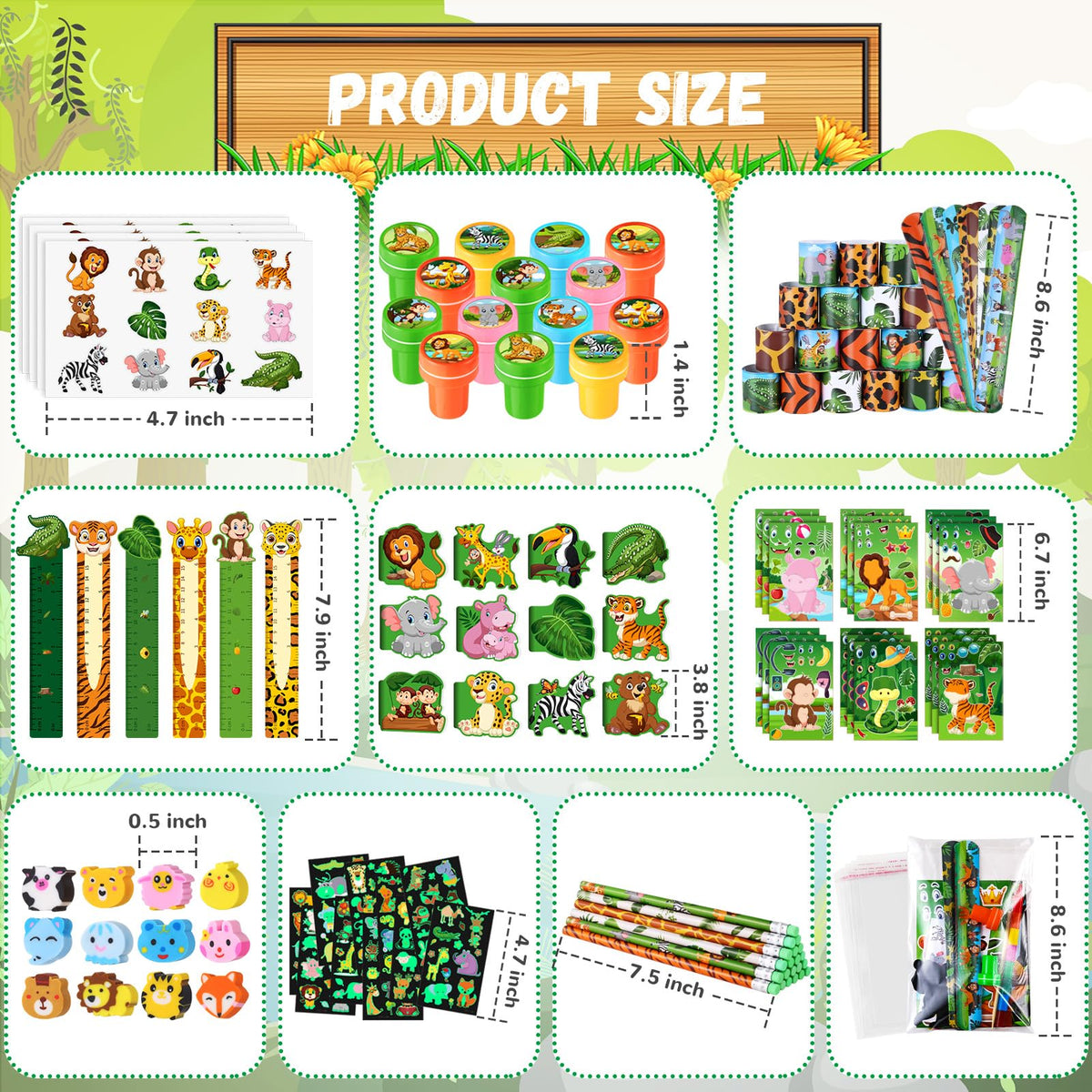 BenLouis safari slap bracelets add interactive party favors for kids' celebrations.