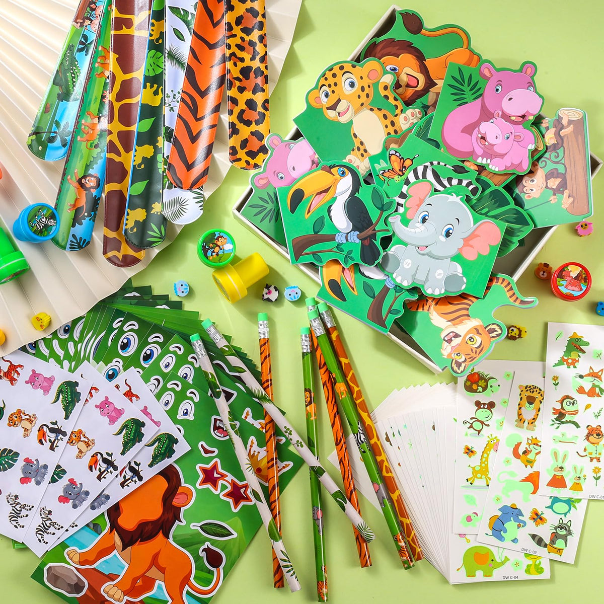 BenLouis safari stampers make learning games more engaging during craft time.