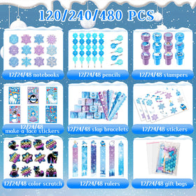 BenLouis snowflake pencil with glitter tip for school writing
