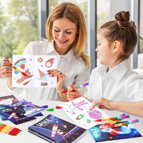 BenLouis space activity books bulk for travel, parties, and DIY crafts