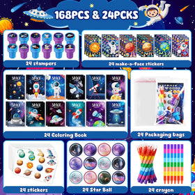 BenLouis space crayons set for coloring fun at birthdays and classroom activities