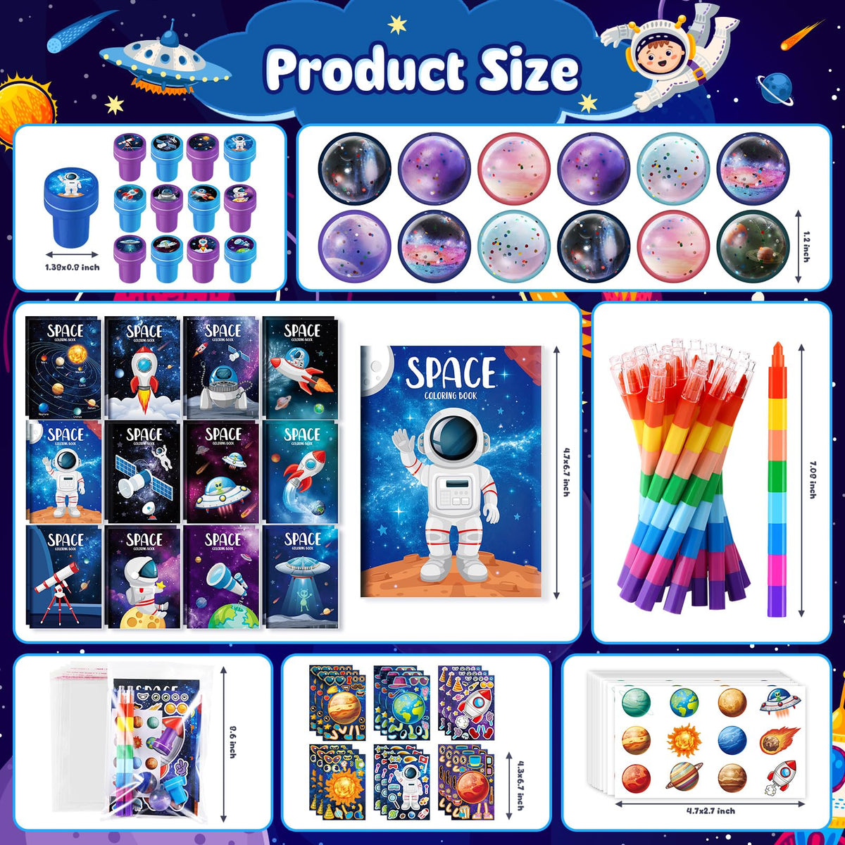BenLouis space stampers brighten creative play and party favors