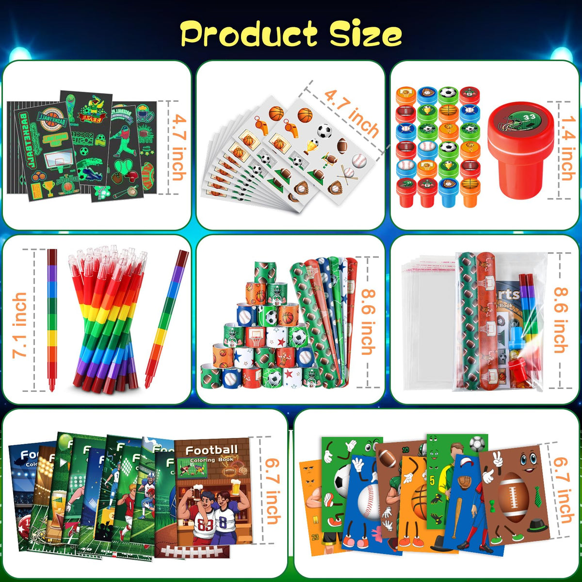 BenLouis sport-themed slap bracelets add interactive party flair