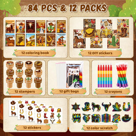 BenLouis Western Cowboy Crayons: vibrant colors for mess-free art at home or school.