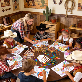 BenLouis western stickers enhance goodie bags with themed flair.