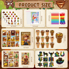 BenLouis wild west DIY stickers add fun to party crafts.